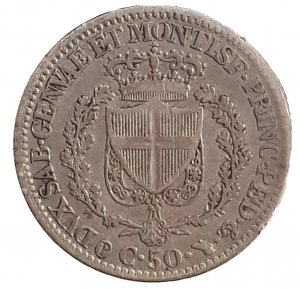  50 Centesimi 1831 T; AG; ... 