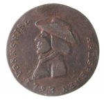 Half penny 1793; CU; ... 