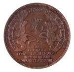 20 centesimi 1906 fiera di Milano, Cu,  ... 