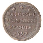 2 Baiocchi e mezzo 1796; CU, Gr. 14  ... 
