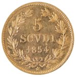 5 Scudi 1854 An. IX; Au; ... 