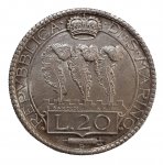  5 Lire 1935, AG; Mont. 23