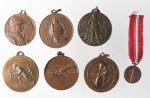 Fasciste: Lotto di 7 medaglie a carattere ... 