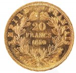  20 Franchi 1859; Au; Gr: 6,45; Gad. ... 